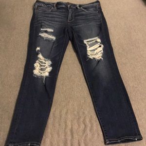 Ripped Denim Jeggings
